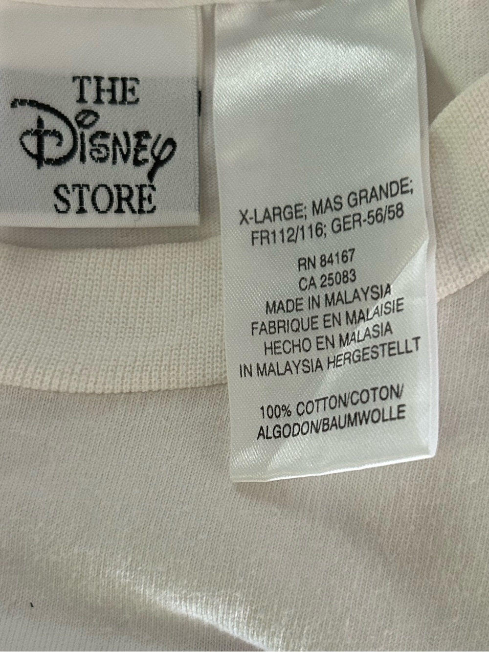 Disney White Mickey Mouse Graphic Tee w Accents Vintage Whimsy XL EUC Cartoon - Picture 3 of 14